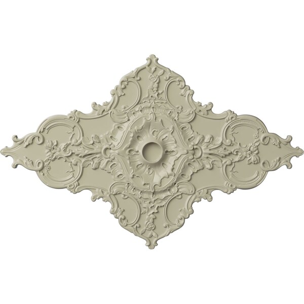 Ekena Millwork Melchor Diamond Medallion (Canopies up to 4"), 67 1/4"W x 43 3/8"H x 4"ID x 2"P, Clear Yellow CM70X43MLCYF - main